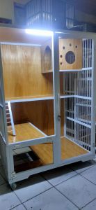 kandang kucing Almunium premium