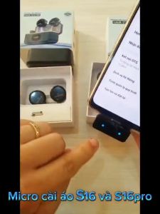 Micro S16pro thu âm cài áo giúp lọc ồn thu xa là công cụ quay video livetream vlog