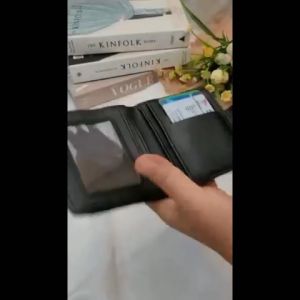 Dompet Wanita Croco Kancing Dompet Kartu Wanita Lipat / GENIE WALLET