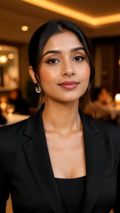 [SG] Black & Gold Circular Crystal Stud Earrings | Minimalist Geometric Earrings | Elegant Everyday Fashion Jewellery | ear me out (EMO-33)