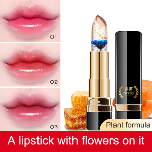 Lip Balm Bibir Lipstik Bunga Jelly Color Mengubah Emas Foil Hydrating Moisturizing LipBalm 🌹Tamia