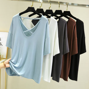 Backless Thin Easy-to-Match T-Shirt