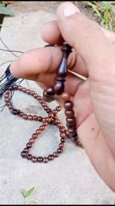 tasbih muslim 99 butir kayu galih asem 8mm