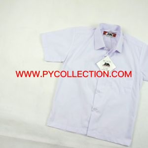 Baju Kemeja Putih Lengan Pendek Cotton TC NILA White School Shirt Uniform SHORT SLEEVES BLACK CAT 小学白衣短袖 BC001
