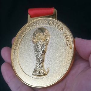 Customized promotional materials for fans commemorative medals at the 2022 World Cup Hercules Argentina Champions Messi Football Match