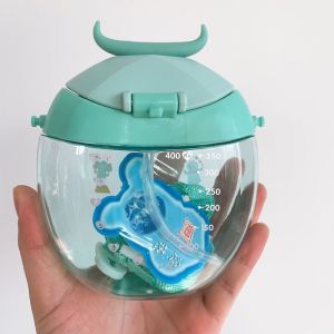 BOTOL MINUM BULAT TANDUK BANTENG 400ML KD2555