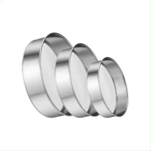 3pcs set stainless steel flour sifter for baking sifter strainer fine mesh sieve strainer sieve container sieve filter powdered sugar sifter flour strainer stainless sieve mesh laboratory strainer stainless for drain strainer stainless for baking tools