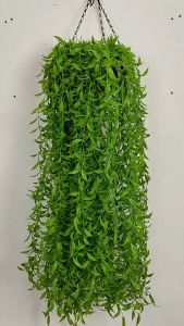 Daun rumput Juntai Lebay - tanaman plastik artificial - daun teh plastik artificial Hoya cosa - lee kwan yeu jumbo - dekorasi cafe - dekorasi kamar