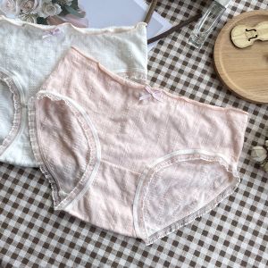 Childhood 3 Pack Simple Pure Color Class a Baby Cotton Pure Cotton Girls Underwear 5A Antibacterial Cotton Crotch