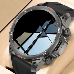 นาฬิกาสมาร์ทวอทช์ผู้ชายรุ่นใหม่ปี 2025 สำหรับกิจกรรมกลางแจ้ง พร้อม GPS NFC ไฟฉาย เข็มทิศ โทรผ่านบลูทูธ ตรวจวัดอัตราการเต้นของหัวใจ กันน้ำ