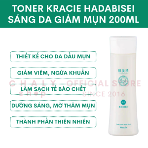 Nước hoa hồng giảm mụn sáng da Kracie Hadabisei Acne Care Facial Lotion 200ml Nhật