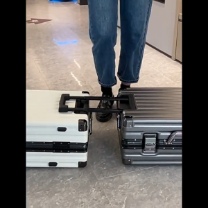 MHL 20 24 28 inch Aluminum Premium Lightweight Hard Shell Luggage TSA Lock Option Available with removable 360° silent Wheel Suitcase 