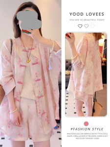 Shalldoer | Chinese Style Summer Fashion Casual Shirt and Shorts Set