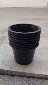 กระถางปลูกต้นไม้ ขนาด 5นิ้ว และ 5.5นิ้ว สีดำ (แพ็ค 10ใบ) กระถางต้นไม้ พลาสติก กระถาง สีดำ