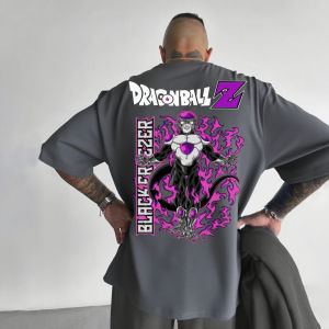 Oversized Dragon Ball Z Freezer Anime Graphic T Shirt Men Summer Cotton Short Sleeve Tee Streetwear Casual Top Manga Y2k Clothes
