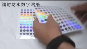 สติ๊กเกอร์ตัวเลข สติ๊กเกอร์ติดขวดยาทาเล็บมีตัวเลข