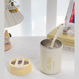 HOME1988😊พร้อมส่ง💯 ถ้วยกาแฟสแตนเลส SUS304 ขนาด 450มล แก้วกาแฟสแตนเลส Coffee Mug แก้วเก็บความร้อน แก้วกาแฟพกพา