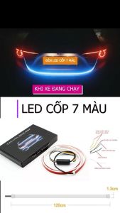 Đèn led cốp xe hơi 12V băng keo đỏ dải 6 chế độ 7 màu sắc ( Báo Hiệu/ Phanh/ Khẩn Cấp/ Nháy Đuổi Nhanh