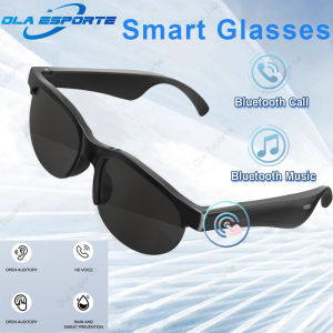 New Smart Glasses Men Bluetooth 5.3 Earphones Anti-Blu-ray Stereo headset Dual Speaker Touch Music Control Headphone Sunglasses