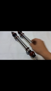 gagang tarikan pegangan pull handle pintu rumah minimalis panjang 40cm bahan kayu dan stanless model lohan ch untuk pintu depan dan kamar tersedia set body kunci