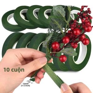 Băng Hoa Trang Trí 30 Thước 1.2cm Băng Hoa Dùng Để Quấn Thân Hoa Bó Và Làm Đồ Thủ Công Hoa Gói 1-10 Cuộn Bó Hoa Cưới Chất Liệu Nhựa