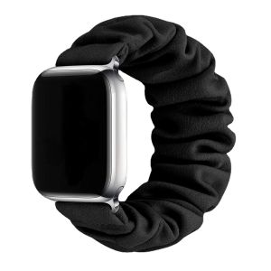 Scrunchie Strap For Apple Watch Band 42mm 46 45 44 41 40 49 38mm Fabric Elastic Loop Bracelet iWatch S12 11 10 9 8 7 SE 6 5 4