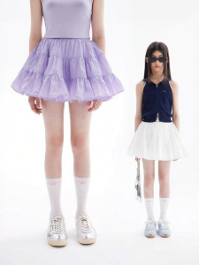 LOVESASAKIDS | Girls Lightweight Tutu Skirt with Gathered Design Built-in Shorts