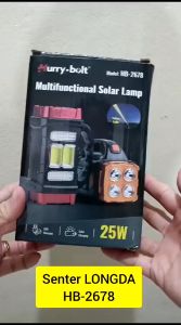 Senter Solar Multi Fungsi LONGDA HB-2678 - Senter LED COB Potabable Super Terang