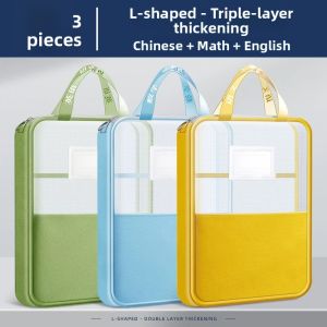 deli | Subject Organizer Student Carry Bag L Shape Large Opening