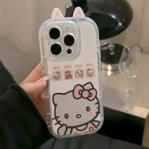 Adorable Kitty Mirror Phone Case for iPhone 17/16/15/14promax Xiaomi 15/14 New Huawei Pura80/70 Favourable Fortune Reno14 Girl Style