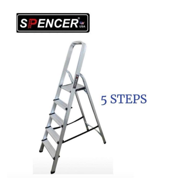 SPENCER ALUMINUM STEP LADDER 5 STEPS 4 STEPS 3 STEPS Lazada PH