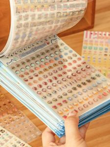 Mini Deco Sticker Book 1600 Stickers Đồ Trang Trí Móng Tay Dễ Thương Đồ Trang Trí Sổ Tay Giấy Nghệ Thuật Thủ Công Đồ Trang Trí