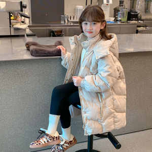 Girls down Jacket Winter Thickened Childrens Winter Clothes 90 White Duck down Girl Big Toddler Outerwear Winter Style New Years Fashion