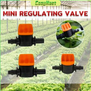 C.N. Mini Valve For 4/7mm Hose Irrigation Water Flow Control Valve With Barb