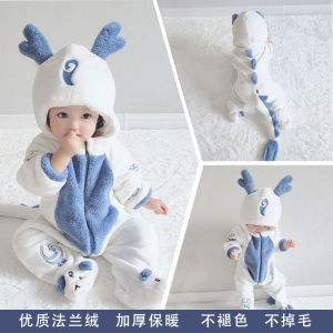 Clothes for Babies Winter Clothing Baby Jumpsuits Autumn Dinosaur Pajamas Animal Jumpsuit Newborn Outerwear Winter