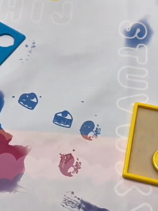 ผ้าใบน้ำเด็กขนาดใหญ่ภาพวาดน้ำทะเลวิเศษทำซ้ำกราฟฟิตีรูบิคลูกบาศก์น้ำสีน้ำพรมลูกของเล่นเด็ก