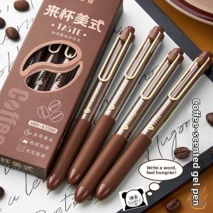 MOWEI | Fast-Drying Smooth Flow Anti-Smear Coffee Scented Pens for Middle and Primary School Students