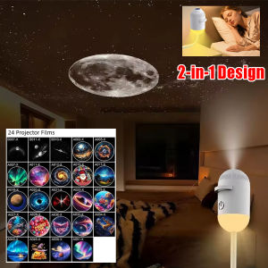 USB 2-in-1 Ambient Projection Light with Adjustable Focus Wide Range Coverage Multiple Scene Modes Perfect for Mood Lighting