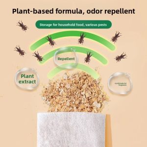 MONLEYTA | Anti-Cockroach Medicinal Bag For Food Storage Wheat Rice Flour Grains Warehouse Bug Free Home Rice Tub Insect Prevention Tool