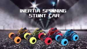 Mainan Mobil Pull Back Cars Monster Truck Turnable Head Vehicles 360 Turn Shockproof Inertia Cars Friction Powered Push and Go Toy Cars / Mobil - mobilan / Pullback Monster Car Turnable