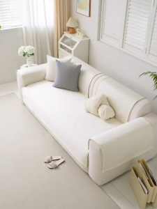 Ice Feeling Ice Silk Bean Cotton Sofa Cushion Summer Cooling Anti-slip Soft Comfortable Pad Not Easy to Deform Durable Home Essential Suitable for L-shaped Straight Sofa Living Room Bedroom Cotton Sofa Cushion