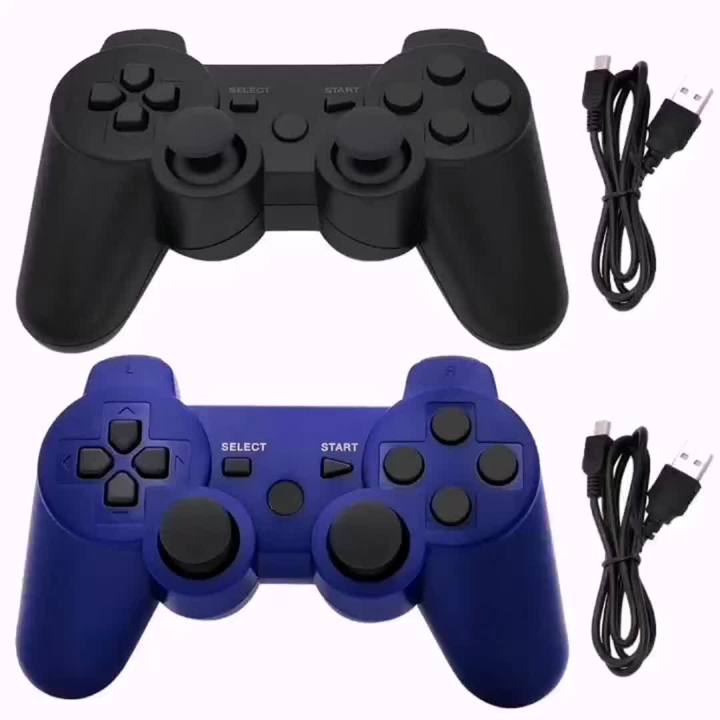 Ceozon PS3 Controller Wireless 2 Pack Gamepad Compatible with Sony PS3 Controller Wireless Remote Joystick with Charging Cables Black and Black