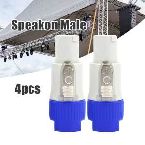 4Pcs Professional 4 Pins Neutrik Speak ON Male Plug Heavy Duty