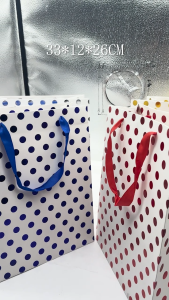 1pc Polka Dot Paper Bag – Cute Gift & Candy Bag Polka Party Paper Bag