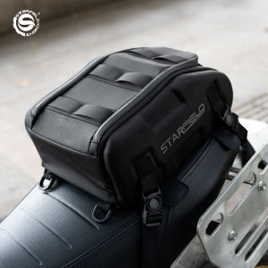 STAR FIELD KNIGHT Multifunctional Motorcycle Fuel Tank Bag Waterproof Motocross Riding Rear Seat Bag Large Capacity Motorbike Bags Anti-collision Moto Tool Bag Wear-resistant Non-slip