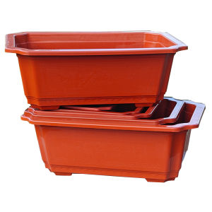 Plastic Flower Pot Rectangular Durable Landscape Vegetable Planting Special Thickened Vegetable Shape Bench Balcony Flower Planting Bonsai Basin