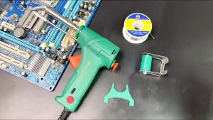 5 In 1 Electric Soldering Iron Set External Heated Manual Soldering Gun Send Tin Gun 220V 60W/MS