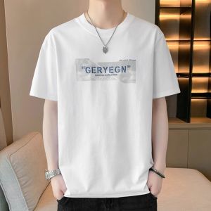ROMON | Loose Casual Short Sleeve T-Shirt For Men Romon Brand Summer New Style Breathable Lightweight Round Neck Top Fashionable Trendy