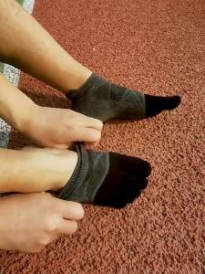 Male Breathable Winter Cotton Football Running Autumu Short Toe Socks Men Sport Socks Tube Socks Five Finger Socks
