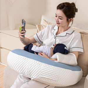 Nursing Pillow for 2-in-1 15° Slope Feeding Baby Pillow Anti-vomiting Pillows Head-up Training Breastfeeding Pillows